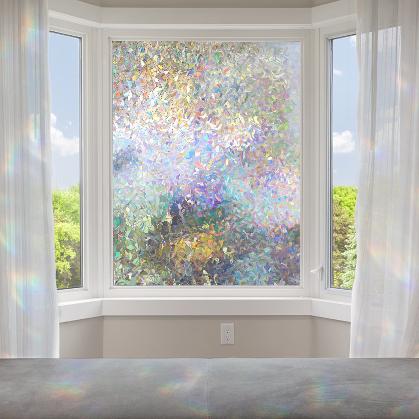 Snapguard Solutions Privacy Rainbow - Stained Glass Window Film