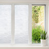 Snapguard Solutions Privacy Frosted - Silver Wave Glass Window Film (Static Cling, Non-Adhesive)
