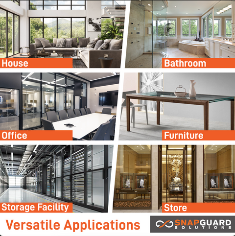 Snapguard Solutions 8mil Security and Safety Shatterproof Window Film