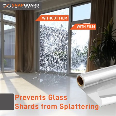 Snapguard Solutions 8mil Security and Safety Shatterproof Window Film