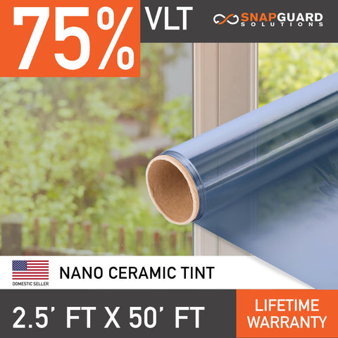 Snapguard Solutions Nano Ceramic Window Tint - 2.5ft x 50ft + Lifetime Warranty