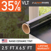 Snapguard Solutions Nano Ceramic Window Tint - 2.5ft x 6.5ft + Lifetime Warranty