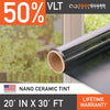 Snapguard Solutions Nano Ceramic Window Tint - 20in x 30ft + Lifetime Warranty