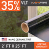 Snapguard Solutions Nano Ceramic Window Tint - 2ft x 25ft + Lifetime Warranty