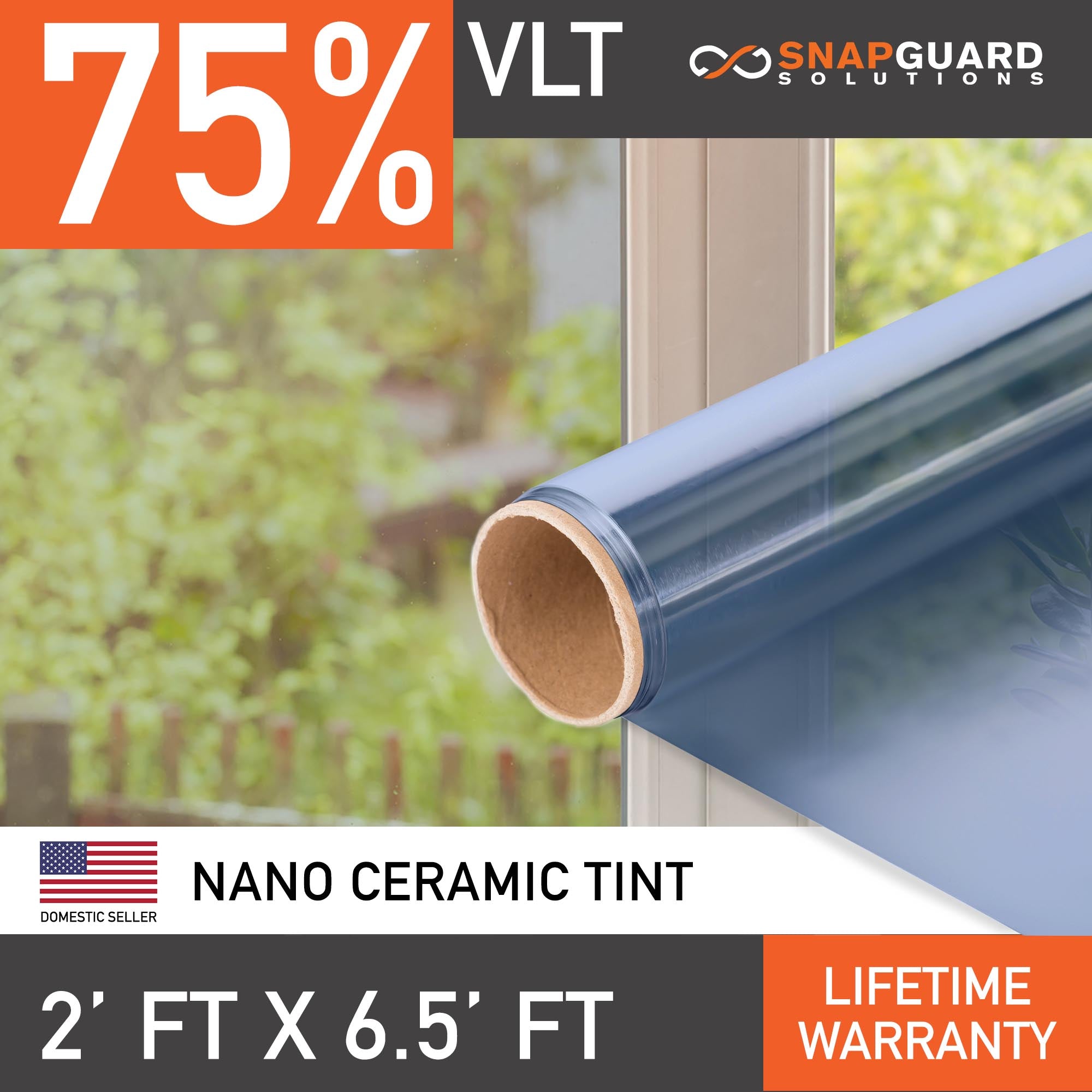 Nano Ceramic Window Tint 2' ft x 6.5' ft - Snapguard Solutions