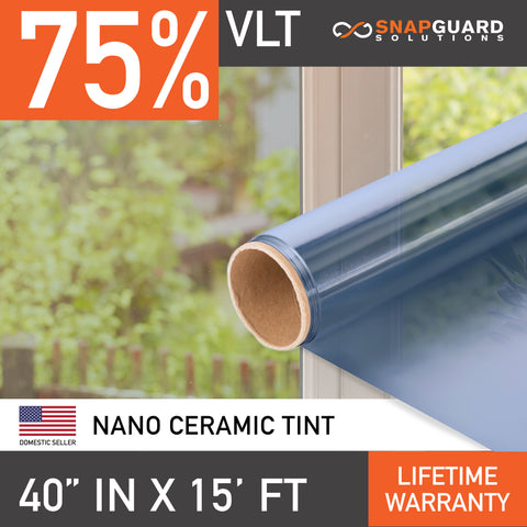 Snapguard Solutions Nano Ceramic Window Tint - 40in x 15ft + Lifetime Warranty